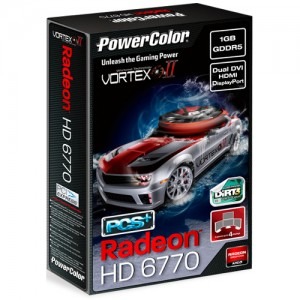 PowerColor Radeon HD6770 PCS+ Vortex II Series 1GB GDDR5 128-bit DiRT 3 Edition