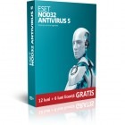 ESET NOD32 Antivirus v5, 1 PC, 1 an, retail + 6 luni GRATIS