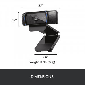 Logitech C920 PRO, FHD, USB, Black
