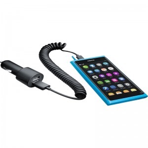 Nokia Auto DC-20 Universal - Cablu microUSB inclus, 2x USB