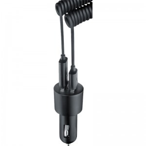 Nokia Auto DC-20 Universal - Cablu microUSB inclus, 2x USB