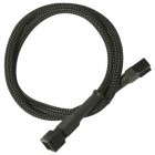 Nanoxia 3-pin Fan Female - 3-pin Fan Male, 0.6m, negru