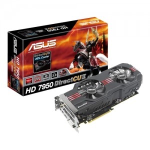 AMD Radeon HD 7950 DirectCUⅡ 3GB GDDR5 Placa video ASUS Radeon HD7950 DirectCU II 3GB GDDR5 384-bit - PC