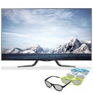 LG Smart TV 47LA790V Seria LA790V 119cm negru Full HD 3D contine  4 perechi de ochelari 3D si 2 perechi ochelari Dual Play