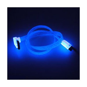 AKASA Cablu SATA 2 45cm Blue UV