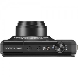Nikon CoolPix S8000 black + card 4GB + husa CS-S22
