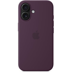 Apple Protectie pentru spate, material silicon, cu MagSafe pentru iPhone 16, culoare Plum