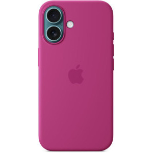 Apple Protectie pentru spate, material silicon, cu MagSafe pentru iPhone 16 Plus, culoare Fuchsia