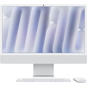 All-In-One PC Apple iMac 24 inch 4.5K Retina, Apple M4, 16GB RAM, 512GB SSD, 8 core GPU, macOS Sequoia, INT keyboard, Silver