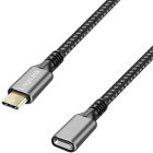 Cablu de date / adaptor Logilink CUA0109, USB-C Male la USB-C Female, 100 W, 2 m, Black