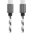 Cablu de date / adaptor Logilink CU0200, USB-X Male la USB-C Male, Set 3 cabluri, 0.5 m / 1 m / 2 m, White/Black