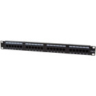 Accesoriu retea Logilink Patch panel 19 inch 24 Port CAT6 UTP Black