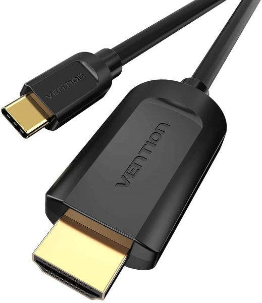 Cablu video Vention USB-C Male - HDMI Male, 1.5 m, Negru