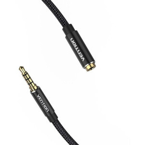 Vention Jack 3.5 mm Male - Jack 3.5 mm Female, 3m, negru