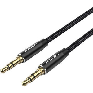 Vention Jack 3.5 mm Male - Jack 3.5 mm Male, 0.5m, negru