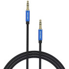 Cablu audio Vention Jack 3.5 mm Male - Jack 3.5 mm Male, 0.5m, albastru