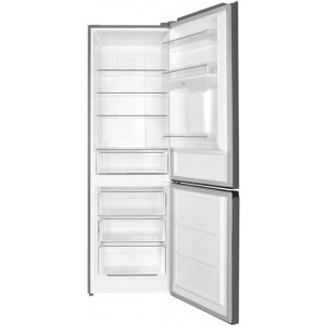 Heinner HCNF-HM291XWDE++, 291 L, Clasa E, No Frost, Dozator de apa, Control electronic, 186 cm, Inox