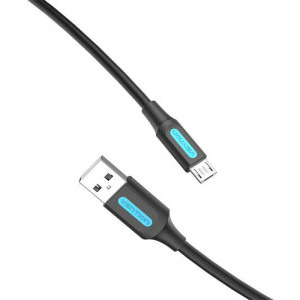 Vention USB 2.0 Male - microUSB 2.0 Male, 3m, negru