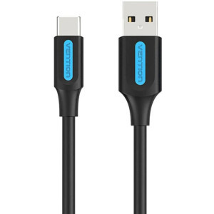 Vention USB Male la USB-C Male, 0.25 m, Black, amperaj maxim suportat 3A