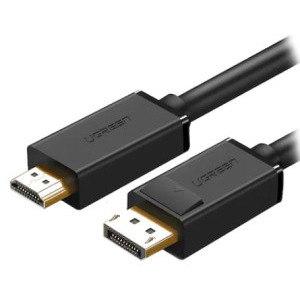 Cablu video Ugreen DP101 DisplayPort Male - HDMI Male, 2 m, Negru