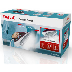 Tefal Fier de calcat Express Steam FV2835E0, 2400W, 35g/min, Violet