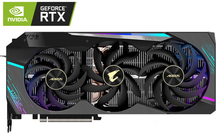 Placa video GIGABYTE AORUS GeForce RTX 3080 XTREME LHR 10GB GDDR6X 320-bit