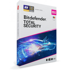 Antivirus Bitdefender Total Security & Premium VPN Multi-Device,  10 Dispozitive, 1 An, Licenta noua, Retail