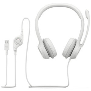 Logitech On-Ear, H390 Stereo White