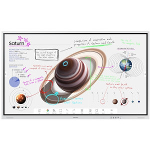 Samsung Flip Pro WM75B LH75WMBWLGCXEN, 75 inch UHD VA, 20 puncte de atingere, Tizen OS 6.5