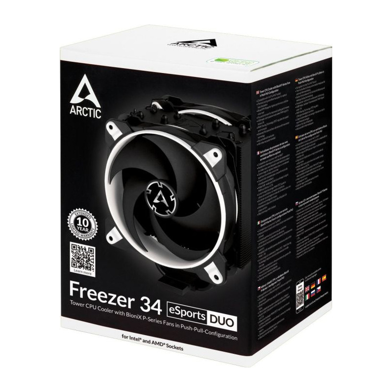 Cooler CPU ARCTIC AC Freezer 34 eSports DUO White PC Garage