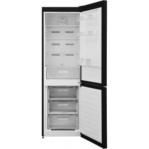 Heinner HCNF-V291BKF+, 294 L, No Frost, MultiCooling, Clasa E, Freezer Shield, Iluminare LED, 186 cm, Negru