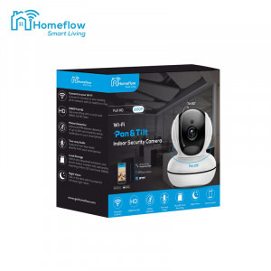Homeflow Camera de supraveghere wireless rotativa C-6001, Detectie miscare, Inregistrare, Control de pe telefonul mobil