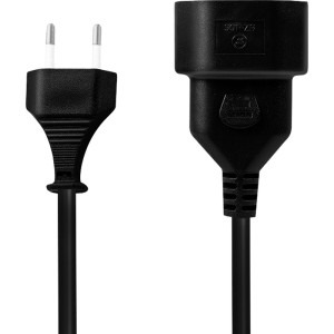 Logilink Europlug Male - Europlug Female, 1m, negru