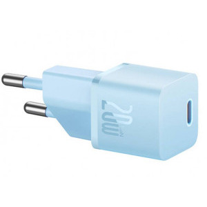 Baseus Mini, GaN5 1x USB-C, Fast Charge 20W, Blue