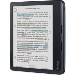RAKUTEN KOBO Libra Colour, 7 inch Comfort Light PRO, IPX8, 32GB, Wireless, Black