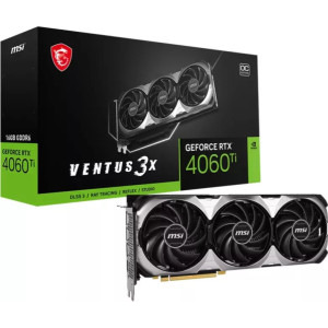 MSI GeForce RTX 4060 Ti VENTUS 3X OC 16GB GDDR6 128-bit DLSS 3.0