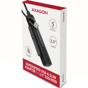 AXAGON 1x USB 3.2 Male - 1x SATA-III 2.5 inch HDD/SSD Female, 0.2 m, negru