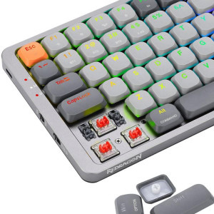 Redragon Azure Grey RGB Red Switch Mecanica
