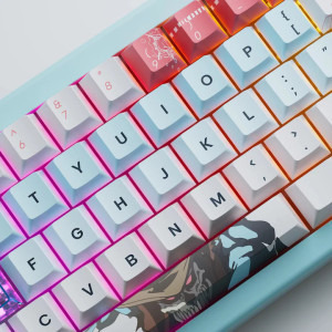 QwertyKey 61 Pro Western RGB Blue Tactil Prelubrifiat V2 Switch Mecanica