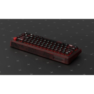 QwertyKey 65 Pro Dracula RGB Red Liniar Prelubrifiat V2 Switch Mecanica