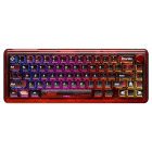 Tastatura Gaming QwertyKey 65 Pro Dracula RGB Red Liniar Prelubrifiat V2 Switch Mecanica