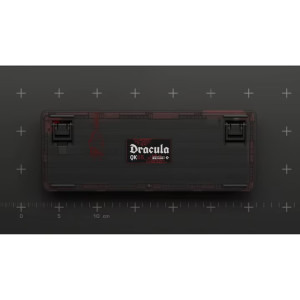 QwertyKey 65 Pro Dracula RGB Red Tactil Prelubrifiat V2 Switch Mecanica