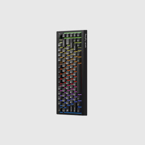QwertyKey 75 Pro V2 RGB Black Liniar Prelubrifiat V2 Switch Mecanica