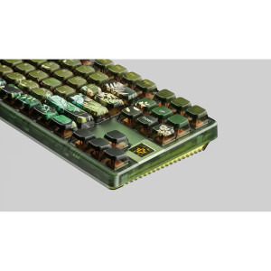 QwertyKey 80 Leaf RGB Green Liniar Prelubrifiat Switch Mecanica