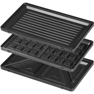 ECG Sandwich maker S3173, 750W, Negru/Argintiu