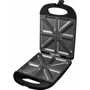 ECG Sandwich maker Family S4232, 1200W, Negru/Argintiu