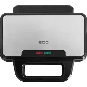 ECG Sandwich maker Grande S2120, 900W, Negru/Argintiu
