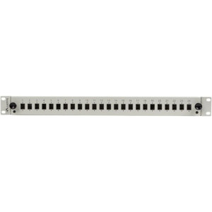 Lanberg Patch panel 19 inch 24 Porturi 1U Fiber SC Simplex/LC Duplex, Gri FOP1-24SS-LDS