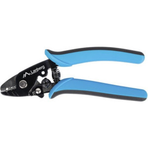 Lanberg Stripper fibra optica 3 gauri, Albastru/Negru NT-0105
