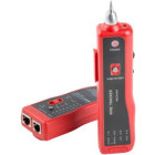 Accesoriu retea Lanberg Tester retea RJ45/RJ12/RJ11, coaxial cu tracker si identificator, Negru/Rosu NT-0501